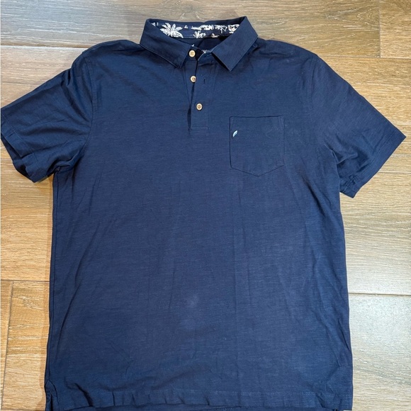 Tailor Vintage Mens airotec navy polo shirt size Medium - Picture 5 of 11
